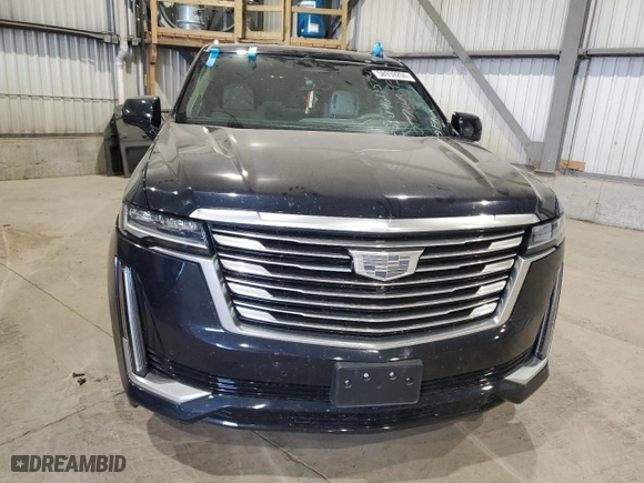 2021 Cadillac Escalade Premium Luxury Platinum with VIN 1GYS4DKL1MR430272, listed as a Copart auction lot 58939294 with 59,907 mi miles and Non Repairable. Bid and sale history available at carsss.com. Image 5.