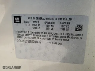 2014 Cadillac XTS Luxury with VIN 2G61N5S37E9201419, listed as a Copart auction lot 43462885 with 0 mi miles and Salvage Title. Bid and sale history available at carsss.com. Image 12.