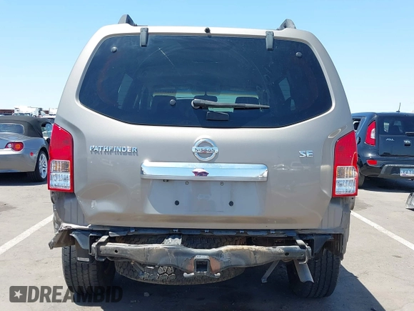 2008 Nissan Pathfinder LE with VIN 5N1AR18U98C621461, listed as a IAAI auction lot 42540598 with 59,464 mi miles and . Bid and sale history available at DreamBid. Image 6.