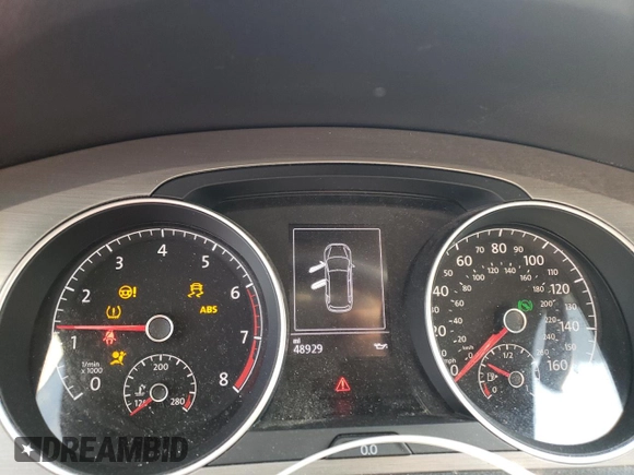 2017 Volkswagen Golf SportWagen S with VIN 3VW017AU0HM541062, listed as a Copart auction lot 77948014 with 48,929 mi miles and Salvage Title. Bid and sale history available at carsss.com. Image 9.