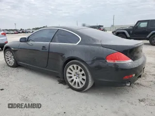 2005 BMW 6 Series 645Ci with VIN WBAEH73435B193355, listed as a Copart auction lot 76235744 with 150,474 mi miles and Salvage Title. Bid and sale history available at carsss.com. Image 2.