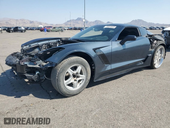 2019 Chevrolet Corvette Z06 3LZ with VIN 1G1YU2D66K5602899, listed as a Copart auction lot 70591644 with 0 mi miles and Salvage Title. Bid and sale history available at carsss.com. Image 1.