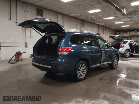 2014 Nissan Pathfinder SL z VIN 5N1AR2MM7EC612801, wystawiony jako IAAI lot #42048907 z przebiegiem 106 234 mil mil oraz . Historia ofert i sprzedaży dostępna na DreamBid. Obrazek 4.