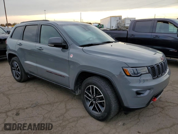 2021 Jeep Grand Cherokee Trailhawk with VIN 1C4RJFLG1MC867623, listed as a Copart auction lot 77439274 with 18,835 mi miles and Clean Title. Bid and sale history available at carsss.com. Image 4.