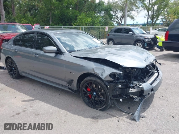 2023 BMW 5 Series 530e with VIN WBA13AG07PCN20158, listed as a IAAI auction lot 42146666 with 31,619 mi miles and . Bid and sale history available at DreamBid. Image 1.