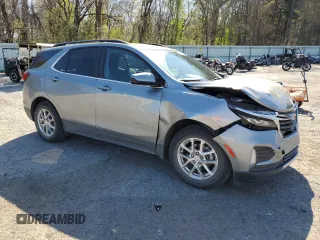 2023 Chevrolet Equinox LT with VIN 3GNAXKEG0PS141159, listed as a Copart auction lot 50070095 with 45,511 mi miles and Salvage Title. Bid and sale history available at carsss.com. Image 4.
