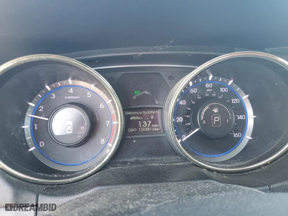 2012 Hyundai Sonata GLS with VIN 5NPEB4AC7CH471750, listed as a Copart auction lot 49809055 with 126,081 mi miles and Salvage Title. Bid and sale history available at carsss.com. Image 9.