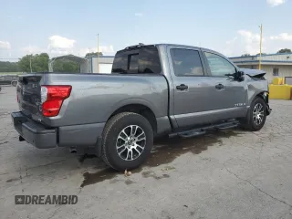 2024 Nissan Titan SV with VIN 1N6AA1EF5RN116182, listed as a Copart auction lot 59593725 with 14,201 mi miles and Salvage title. Bid and sale history available at DreamBid. Image 3.
