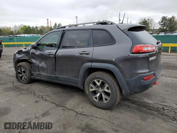 2016 Jeep Cherokee Trailhawk with VIN 1C4PJMBB0GW164437, listed as a Copart auction lot 54776985 with 158,801 mi miles and Salvage title. Bid and sale history available at DreamBid. Image 2.