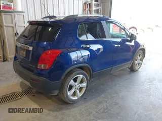 2015 Chevrolet Trax LTZ with VIN 3GNCJNSB0FL201292, listed as a IAAI auction lot 41959167 with 160,425 mi miles. Bid and sale history available at carsss.com. Image 4.
