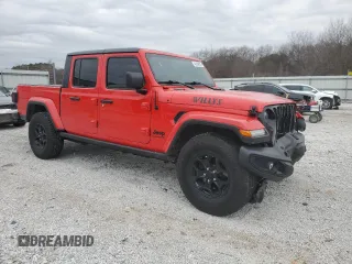 2022 Jeep Gladiator Texas Trail with VIN 1C6HJTAG9NL170836, listed as a Copart auction lot 43064695 with 46,176 mi miles and Salvage Title. Bid and sale history available at carsss.com. Image 4.