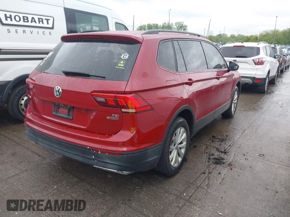 2018 Volkswagen Tiguan S with VIN 3VV0B7AX3JM095118, listed as a IAAI auction lot 42319834 with 100,759 mi miles and . Bid and sale history available at DreamBid. Image 4.