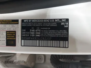 2018 Mercedes-Benz C 300 с VIN 55SWF4KB2JU282237, выставлен на аукционе IAAI как лот 42331996 с пробегом 48 683 миль миль и . История ставок и продаж доступна на DreamBid. Изображение 9.