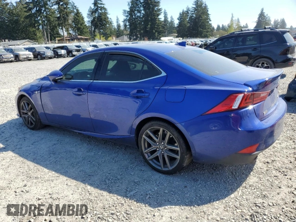 2016 Lexus IS 200t with VIN JTHBA1D22G5013724, listed as a Copart auction lot 52256665 with 104,892 mi miles and Salvage title. Bid and sale history available at DreamBid. Image 2.