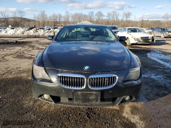 2004 BMW 6 Series 645Ci with VIN WBAEH73454B215628, listed as a Copart auction lot 45851645 with 0 mi miles and Clean Title. Bid and sale history available at carsss.com. Image 5.