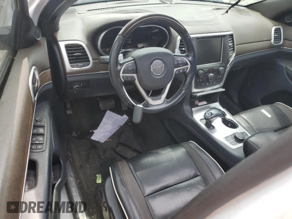2014 Jeep Grand Cherokee Overland with VIN 1C4RJFCT2EC293743, listed as a Copart auction lot 54221695 with 169,312 mi miles and Clean Title. Bid and sale history available at DreamBid. Image 8.