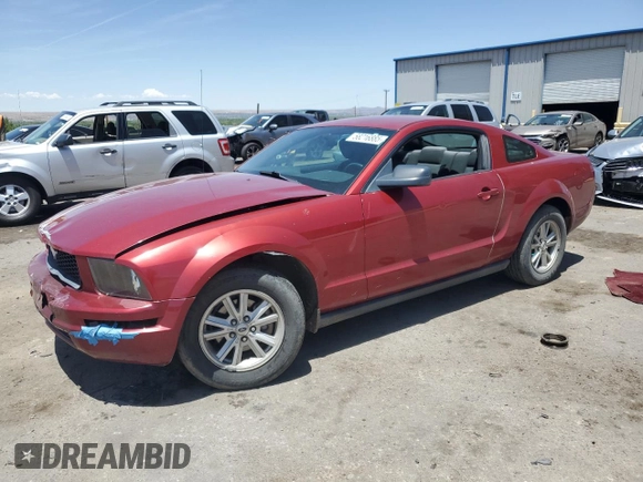 2005 Ford Mustang Deluxe with VIN 1ZVFT80N355107272, listed as a Copart auction lot 58216885 with 126,742 mi miles and Salvage title. Bid and sale history available at DreamBid. Image 1.