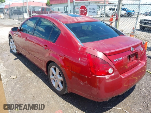 2004 Nissan Maxima SL with VIN 1N4BA41E04C838112, listed as a IAAI auction lot 42164374 with 185,306 mi miles and . Bid and sale history available at DreamBid. Image 3.