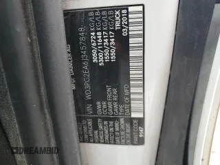 2018 Mercedes-Benz Metris Cargo with VIN WD3PG2EA6J3457848, listed as a Copart auction lot 50320855 with 187,924 mi miles and Clean Title. Bid and sale history available at carsss.com. Image 13.