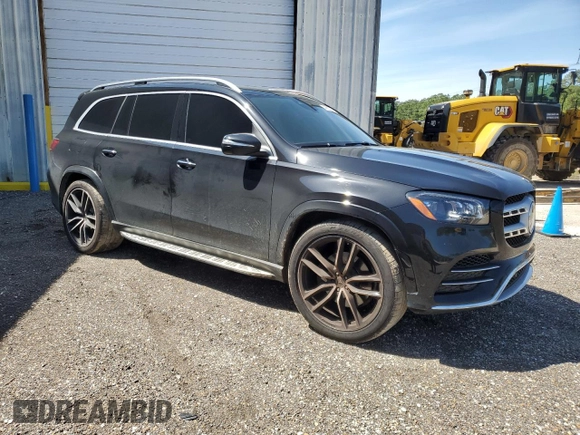 2021 Mercedes-Benz GLS 580 with VIN 4JGFF8GE0MA390652, listed as a Copart auction lot 46833794 with 45,034 mi miles and . Bid and sale history available at DreamBid. Image 4.