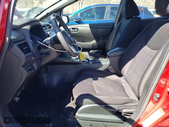 2021 Nissan LEAF SV with VIN 1N4AZ1CV6MC556928, listed as a Copart auction lot 50167985 with 39,076 mi miles and Salvage title. Bid and sale history available at DreamBid. Image 7.