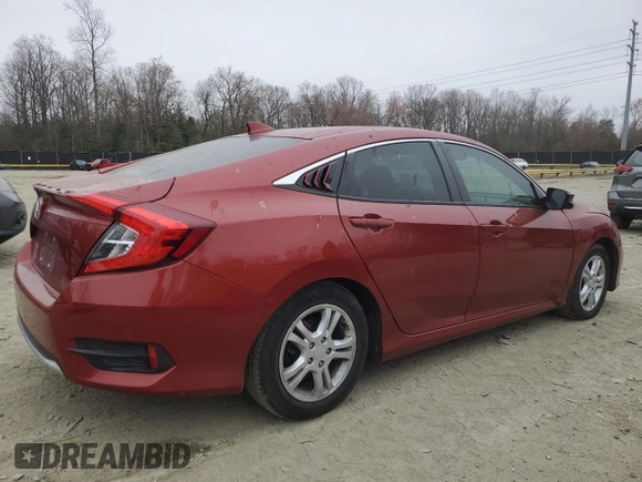 2020 Honda Civic Sedan EX-L with VIN 19XFC1F76LE213154, listed as a Copart auction lot 48871875 with 58,641 mi miles and Salvage Title. Bid and sale history available at carsss.com. Image 3.