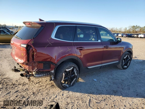 2024 Kia Telluride EX with VIN 5XYP34GC5RG482310, listed as a Copart auction lot 87464404 with 15,146 mi miles and Salvage Title. Bid and sale history available at DreamBid. Image 3.
