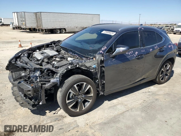 2022 Lexus UX with VIN JTHX3JBH4N2056306, listed as a Copart auction lot 72589624 with 11,991 mi miles and Salvage Title. Bid and sale history available at carsss.com. Image 1.