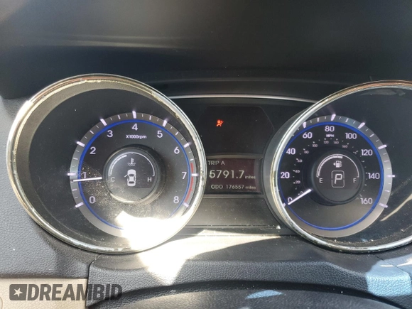2011 Hyundai Sonata Limited with VIN 5NPEC4AC2BH178608, listed as a Copart auction lot 53336515 with 176,557 mi miles and Salvage Title. Bid and sale history available at DreamBid. Image 9.