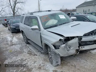 2015 Toyota 4Runner Limited with VIN JTEBU5JRXF5268536, listed as a IAAI auction lot 41631636 with 153,075 mi miles and . Bid and sale history available at DreamBid. Image 1.