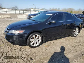 2004 Acura TSX with VIN JH4CL96844C044978, listed as a Copart auction lot 52014485 with 186,661 mi miles and Salvage Title. Bid and sale history available at carsss.com. Image 1.
