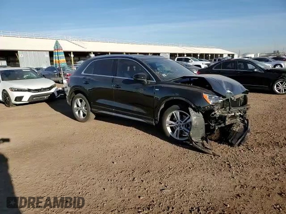 2020 Audi Q3 S line Premium with VIN WA1DECF33L1099539, listed as a Copart auction lot 43892833 with 17,471 mi miles. Bid and sale history available at carsss.com. Image 12.