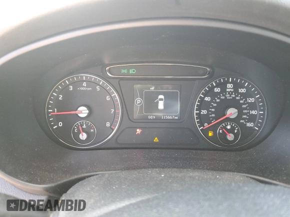 2017 Kia Sorento LX with VIN 5XYPGDA57HG198917, listed as a Copart auction lot 48496325 with 115,667 mi miles and Salvage Title. Bid and sale history available at DreamBid. Image 9.