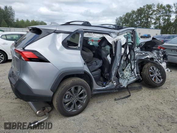 2024 Toyota RAV4 Hybrid XLE Premium with VIN 4T3B6RFV7RU148573, listed as a Copart auction lot 58340474 with 1,193 mi miles and Salvage title. Bid and sale history available at DreamBid. Image 3.