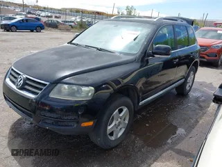 2007 Volkswagen Touareg V6 with VIN WVGLE77L97D003680, listed as a IAAI auction lot 42224505 with 145,052 mi miles and . Bid and sale history available at DreamBid. Image 2.