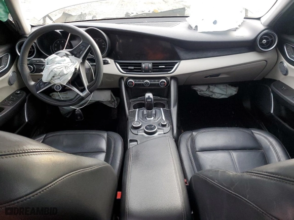 2019 Alfa Romeo Giulia with VIN ZARFAMAN5K7599714, listed as a Copart auction lot 44950765 with 0 mi miles and Salvage Title. Bid and sale history available at carsss.com. Image 8.