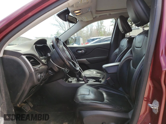 2019 Jeep Cherokee Limited with VIN 1C4PJMDX9KD231050, listed as a Copart auction lot 52769005 with 180,645 mi miles and Salvage Title. Bid and sale history available at carsss.com. Image 7.