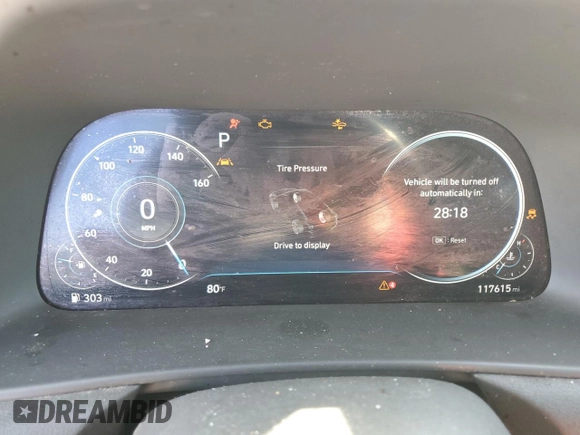 2020 Hyundai Sonata SEL z VIN 5NPEF4JA5LH053951, wystawiony jako Copart lot #45577565 z przebiegiem 117 615 mil mil oraz Szkoda całkowita • Salvage title. Historia ofert i sprzedaży dostępna na DreamBid. Obrazek 9.