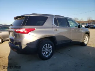 2021 Chevrolet Traverse LT Cloth with VIN 1GNEVGKW7MJ143584, listed as a Copart auction lot 46053565 with 98,066 mi miles and Salvage Title. Bid and sale history available at carsss.com. Image 3.