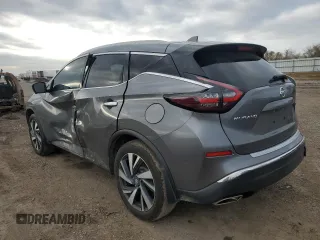 2022 Nissan Murano SL with VIN 5N1AZ2CJ3NC112559, listed as a Copart auction lot 87326144 with 47,136 mi miles and Salvage Title. Bid and sale history available at carsss.com. Image 2.
