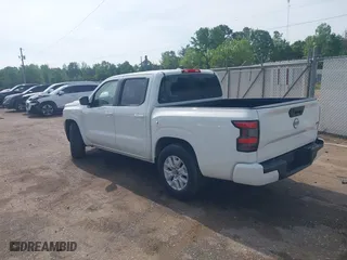 2023 Nissan Frontier SV with VIN 1N6ED1EJXPN667864, listed as a IAAI auction lot 42087863 with 44,395 mi miles. Bid and sale history available at carsss.com. Image 3.