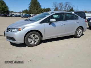 2014 Honda Civic Sedan LX with VIN 19XFB2F55EE251775, listed as a Copart auction lot 50486415 with 44,277 mi miles and Salvage Title. Bid and sale history available at carsss.com. Image 1.