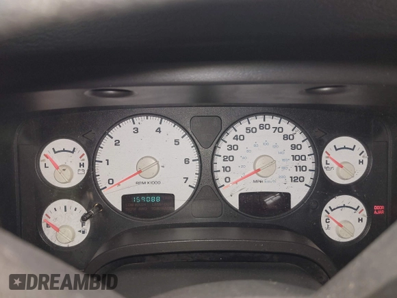 2005 Dodge 1500 SLT with VIN 1D7HA18D75J600860, listed as a IAAI auction lot 41841239 with 159,088 mi miles. Bid and sale history available at carsss.com. Image 7.
