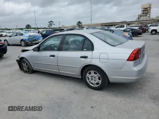 2001 Honda Civic LX with VIN JHMES16551S008527, listed as a Copart auction lot 51445275 with 0 mi miles and Salvage Title. Bid and sale history available at carsss.com. Image 2.