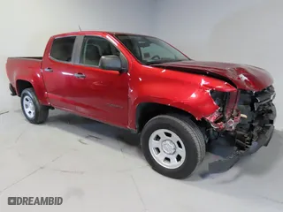 2021 Chevrolet Colorado 2WD Work Truck with VIN 1GCGSBEN0M1174272, listed as a Copart auction lot 42055435 with 58,052 mi miles and Salvage Title. Bid and sale history available at carsss.com. Image 1.