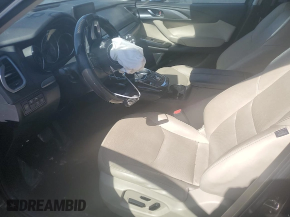 2017 Mazda CX-9 Touring with VIN JM3TCBCYXH0130209, listed as a Copart auction lot 46648605 with 0 mi miles and Salvage Title. Bid and sale history available at carsss.com. Image 7.