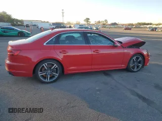 2017 Audi A4 Premium Plus with VIN WAUENAF44HN019556, listed as a Copart auction lot 86791374 with 69,723 mi miles and Non Repairable. Bid and sale history available at carsss.com. Image 3.