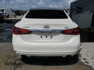 2021 Infiniti Q50 Pure with VIN JN1EV7AP3MM704352, listed as a Copart auction lot 51547225 with 21,296 mi miles and Non Repairable. Bid and sale history available at DreamBid. Image 6.