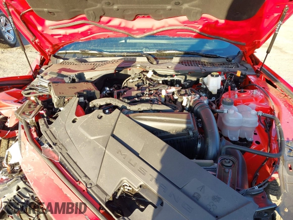 2024 Ford Mustang EcoBoost with VIN 1FA6P8TH3R5134500, listed as a IAAI auction lot 41606977 with 2,369 mi miles and . Bid and sale history available at DreamBid. Image 10.
