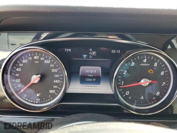 2017 Mercedes-Benz E 300 Luxury with VIN WDDZF4JB3HA074523, listed as a Copart auction lot 52314735 with 130,619 mi miles and Salvage Title. Bid and sale history available at DreamBid. Image 9.